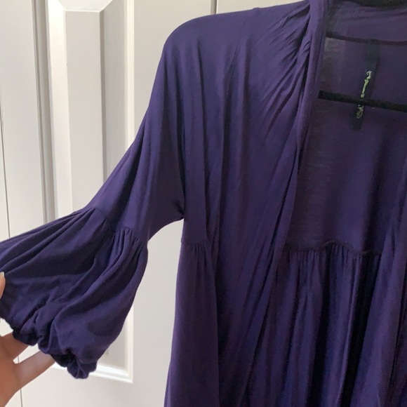 Eggplant Purple Kimono VGUC - Picture 3 of 4